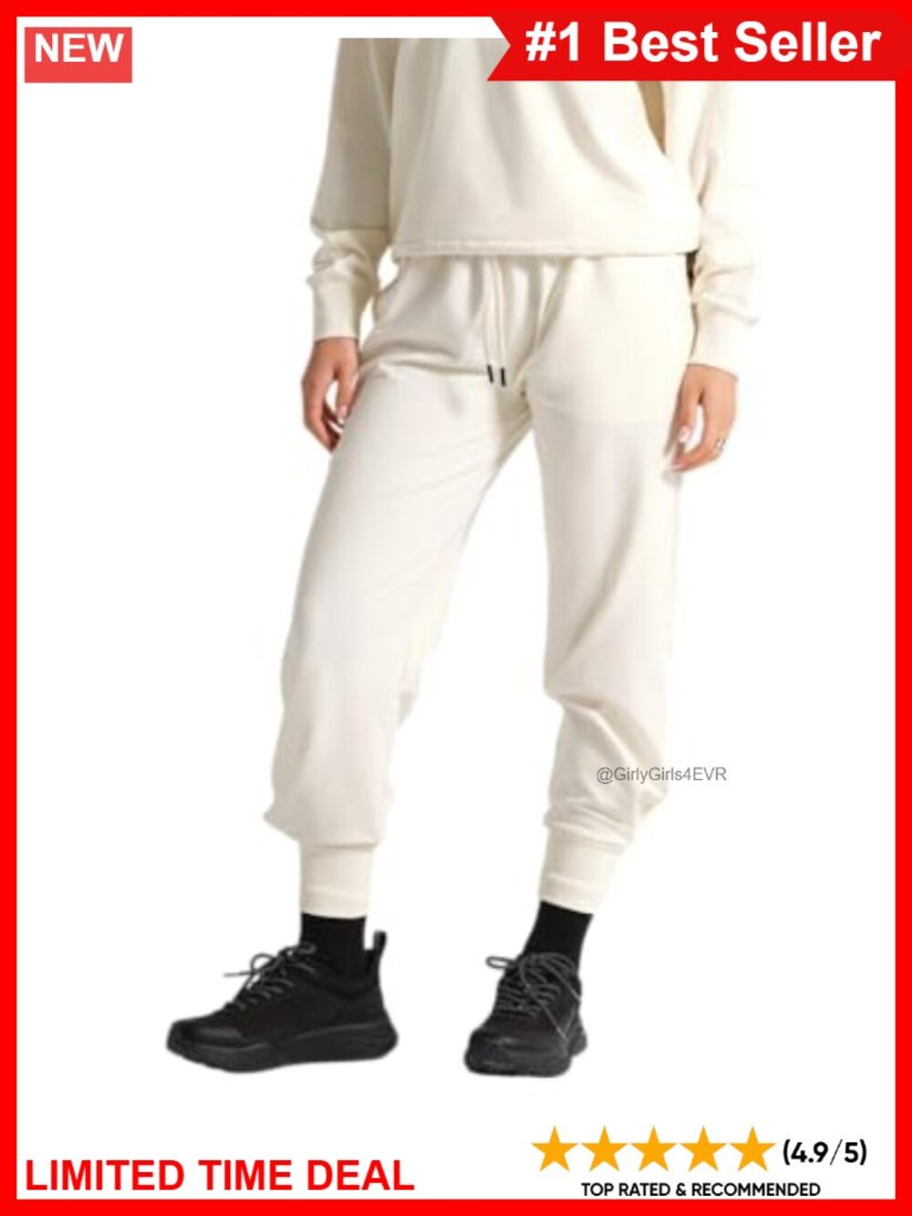 Women's Imagine Joggers Baby French Terry Tapered Sweatpants